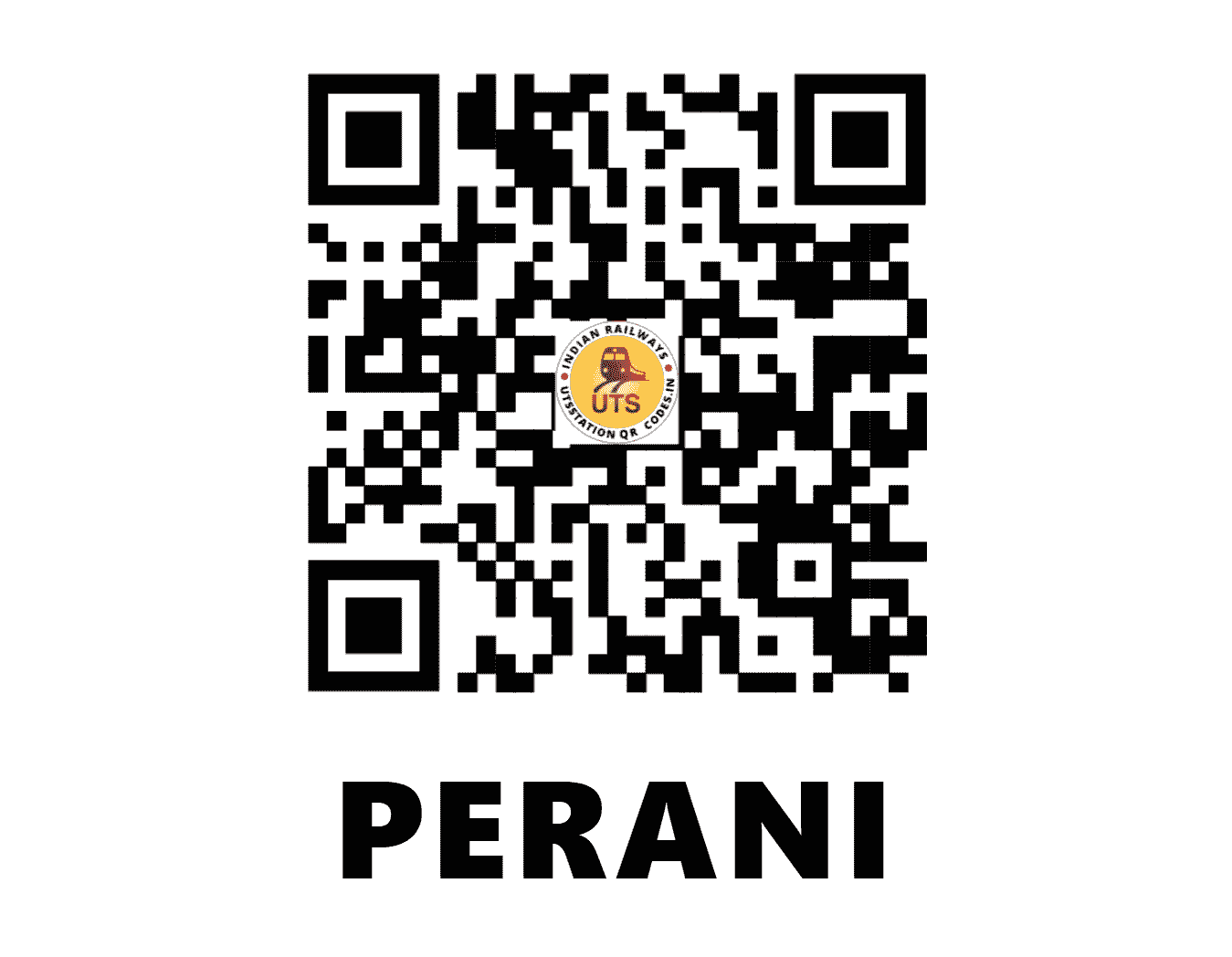 UTS QR Code for PERANI - PEI - SR (TAMIL NADU)